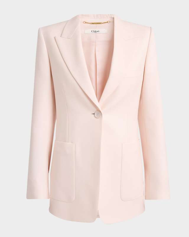 Single-Breasted Tailored Jacket